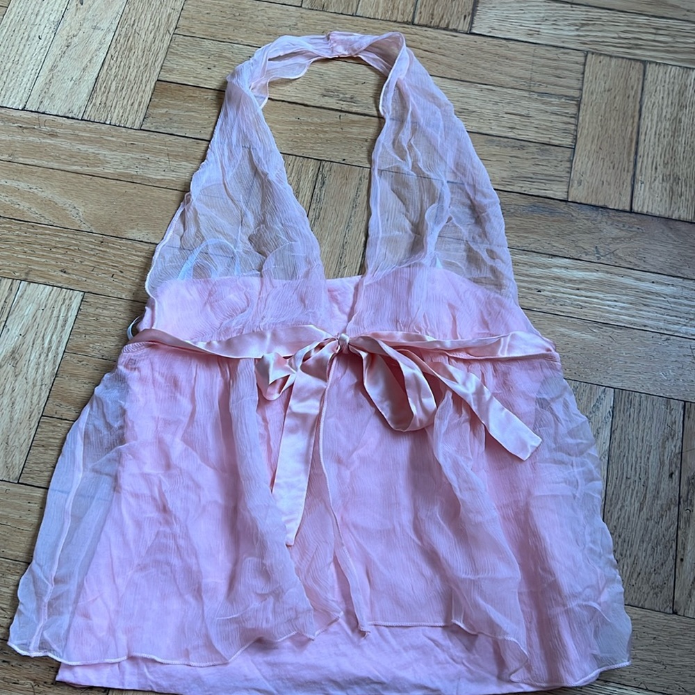 Vintage Laundry pink ballerina pink top